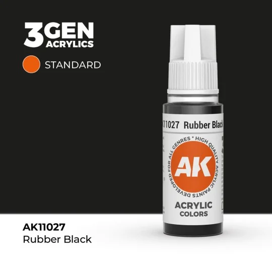 Rubber Black 17ml - AK Interactive AK11027