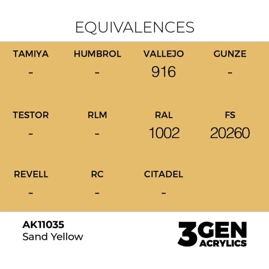 Sand Yellow 17ml - AK Interactive AK11035