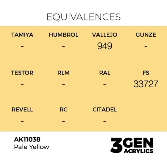 Pale Yellow 17ml - AK Interactive AK11038
