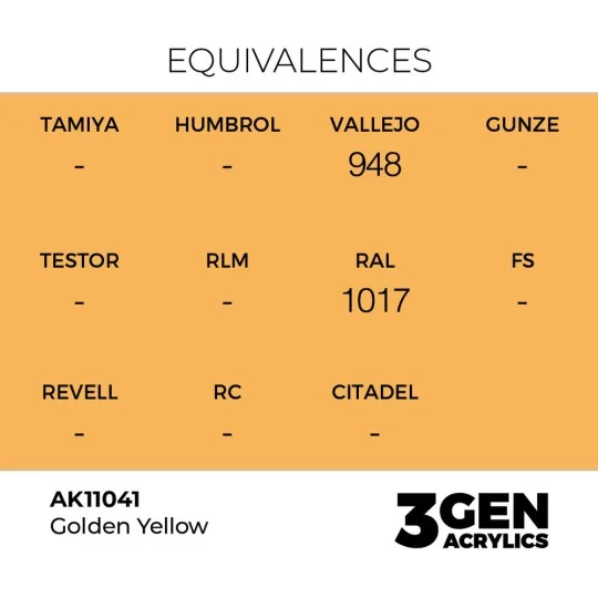 Golden Yellow 17ml - AK Interactive AK11041