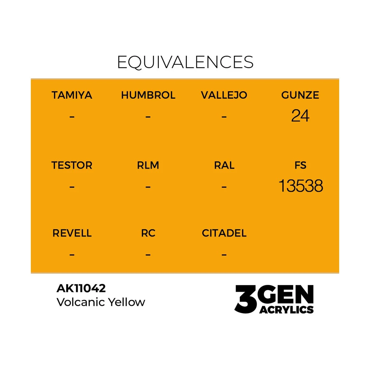 Volcanic Yellow 17ml - AK Interactive AK11042
