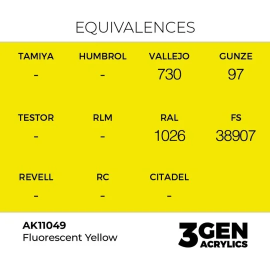 Fluorescent Yellow 17ml - AK Interactive AK11049
