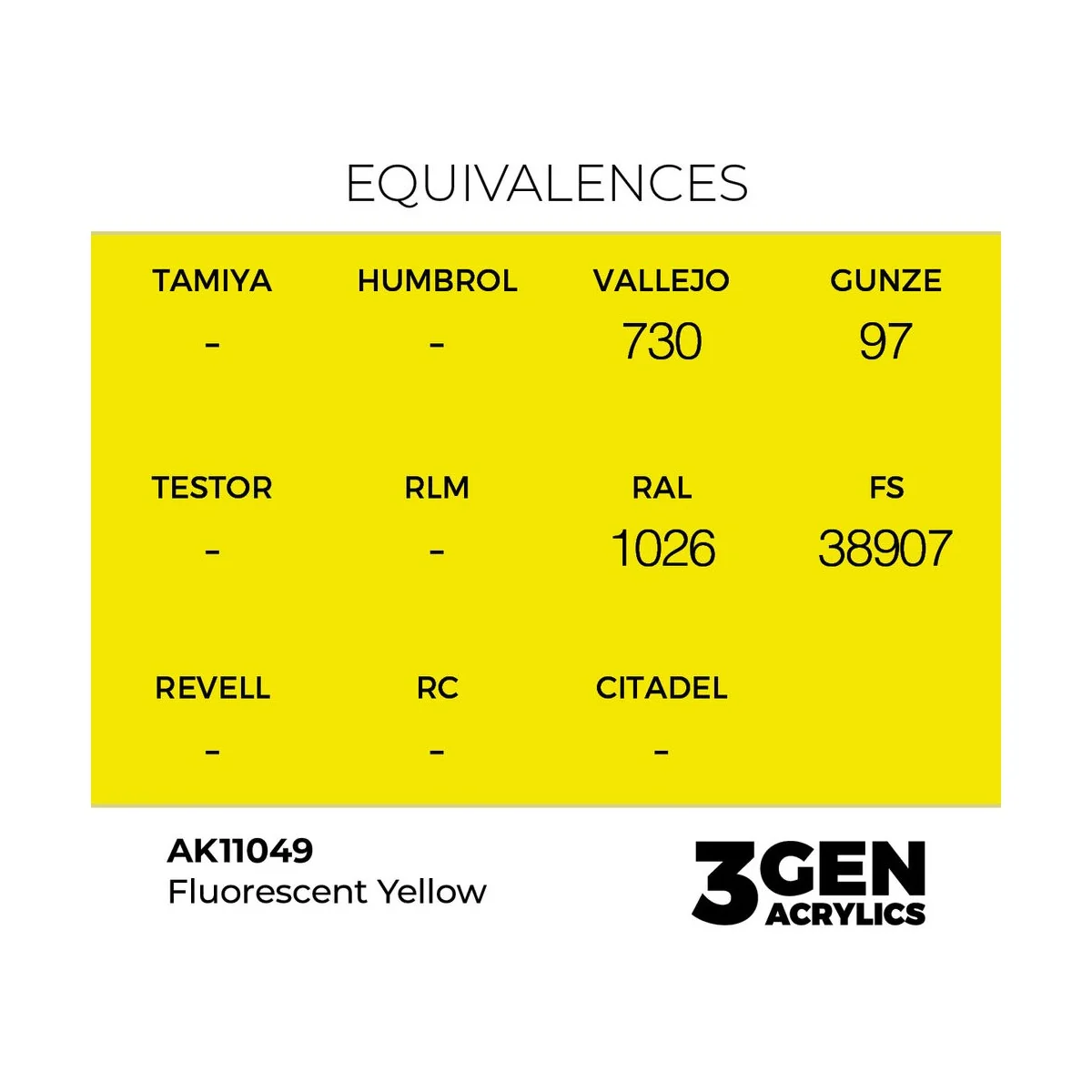 Fluorescent Yellow 17ml - AK Interactive AK11049