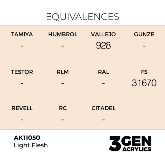 Light Flesh 17ml - AK Interactive AK11050