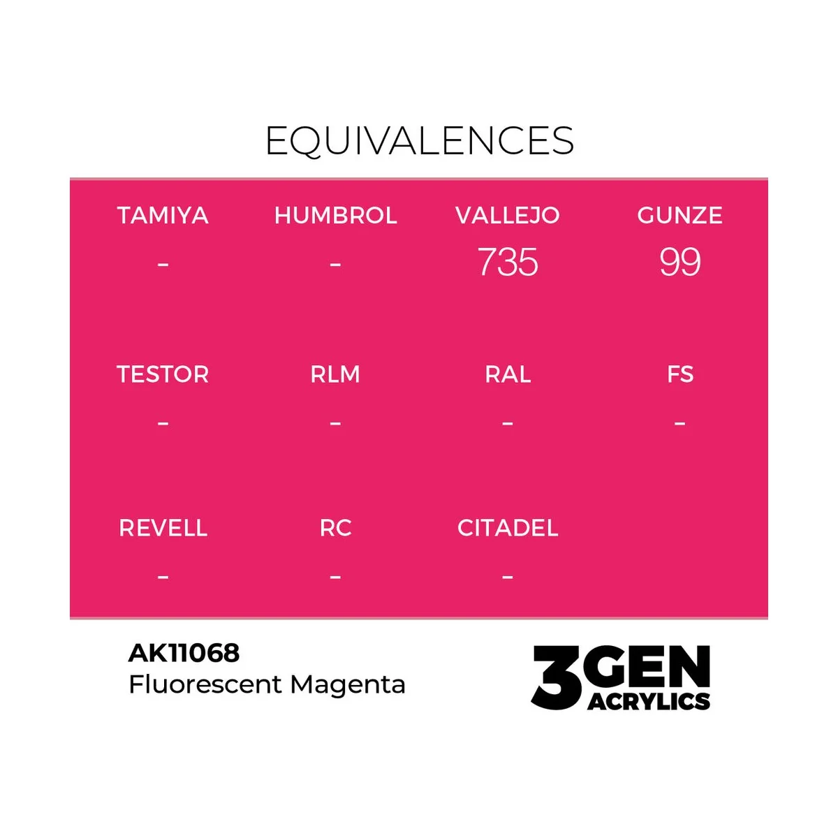 Fluorescent Magenta 17ml - AK Interactive AK11068