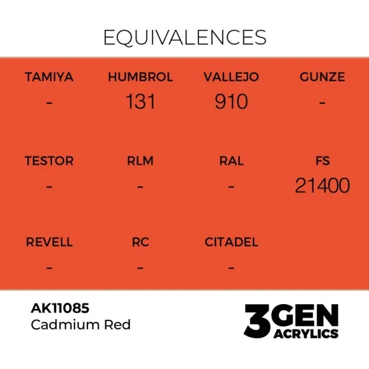 Cadmium Red 17ml - AK Interactive AK11085