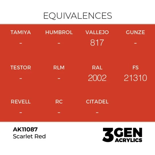 Scarlet Red 17ml - AK Interactive AK11087