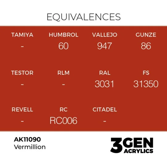 Vermillion 17ml - AK Interactive AK11090