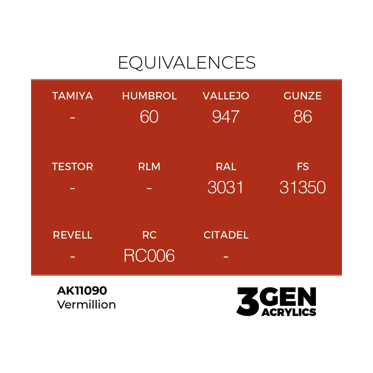 Vermillion 17ml - AK Interactive AK11090
