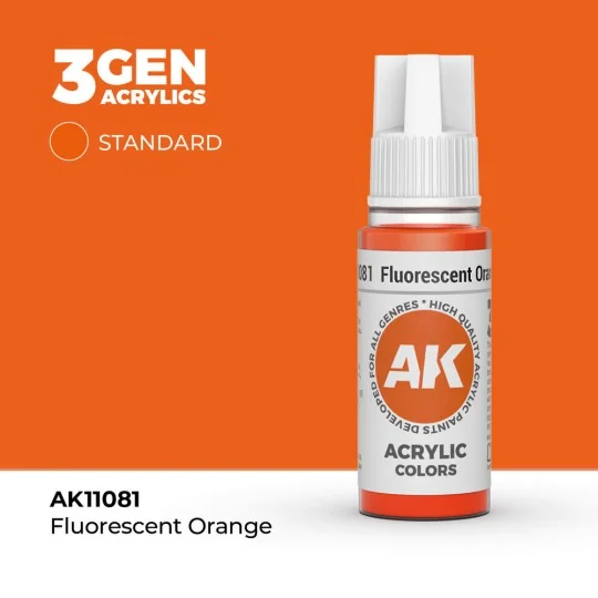 Fluorescent Orange 17ml - AK Interactive AK11081