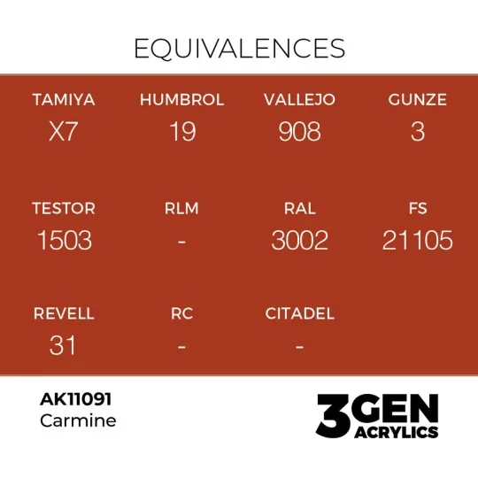 Carmine 17ml - AK Interactive AK11091