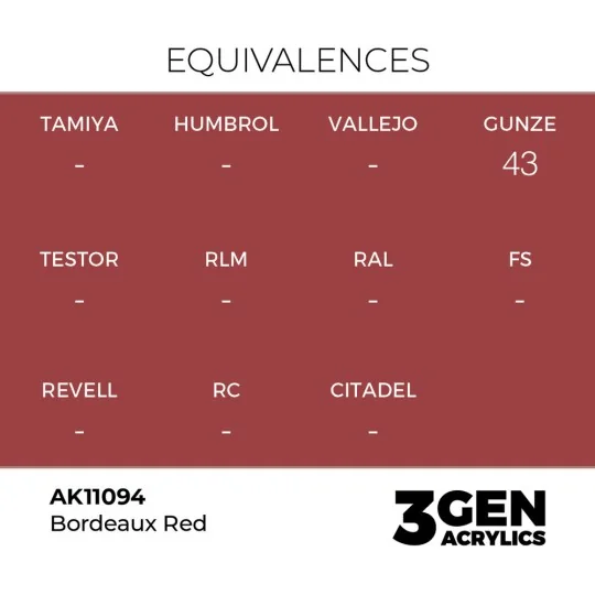 Bordeaux Red 17ml - AK Interactive AK11094