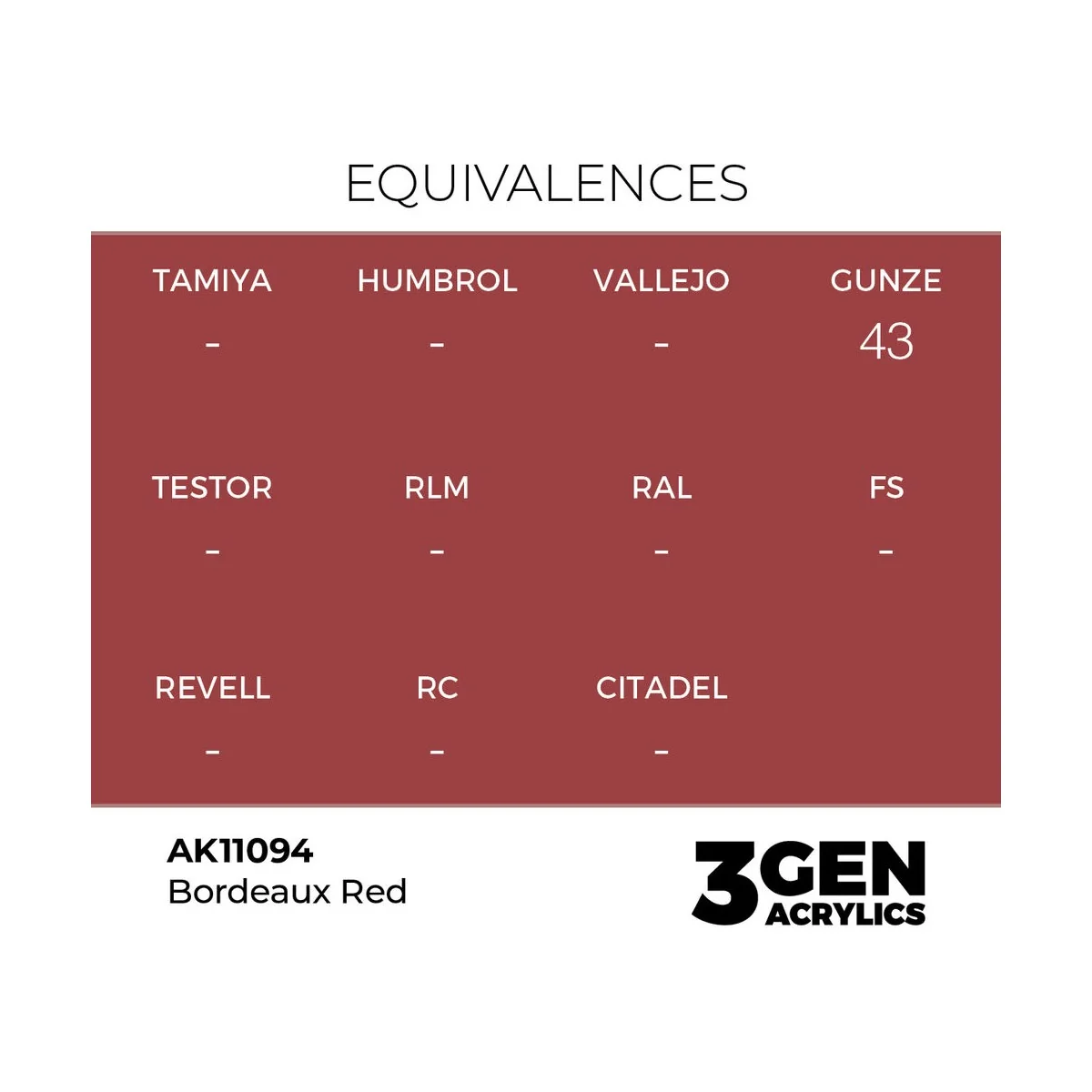 Bordeaux Red 17ml - AK Interactive AK11094