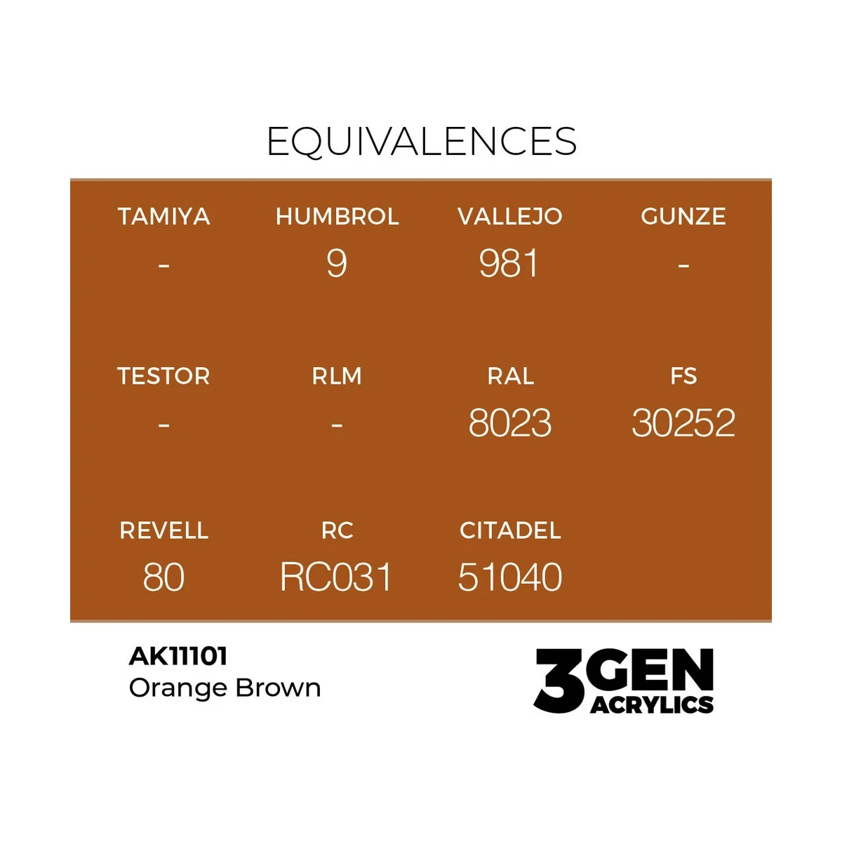 Orange Brown 17ml - AK Interactive AK11101