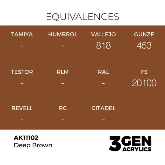 Deep Brown 17ml - AK Interactive AK11102
