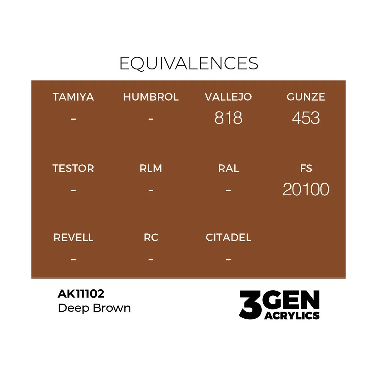 Deep Brown 17ml - AK Interactive AK11102