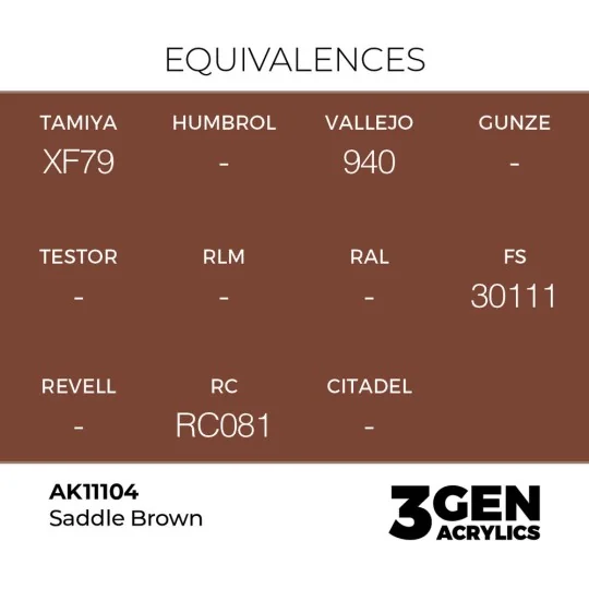 Saddle Brown 17ml - AK Interactive AK11104