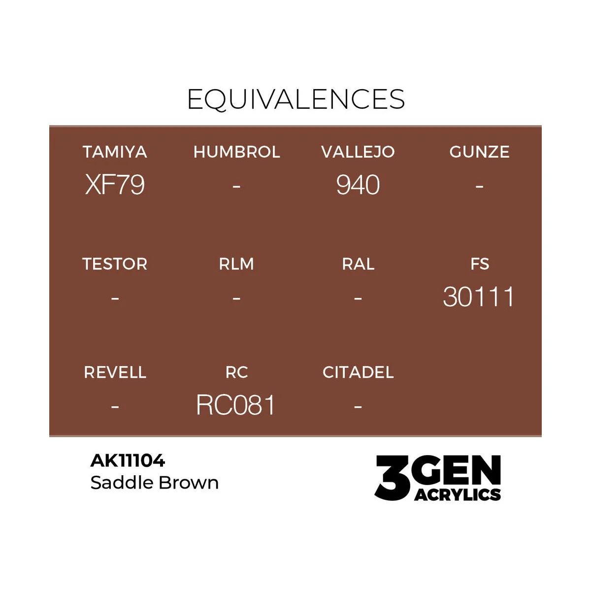 Saddle Brown 17ml - AK Interactive AK11104