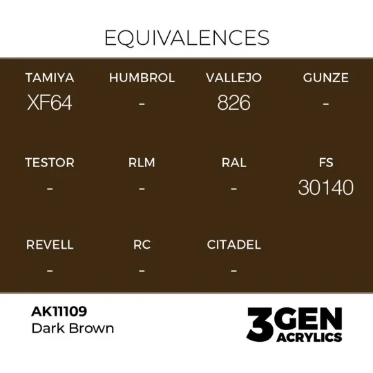 Dark Brown 17ml - AK Interactive AK11109