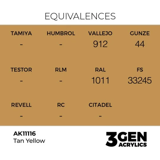 Tan Yellow 17ml - AK Interactive AK11116