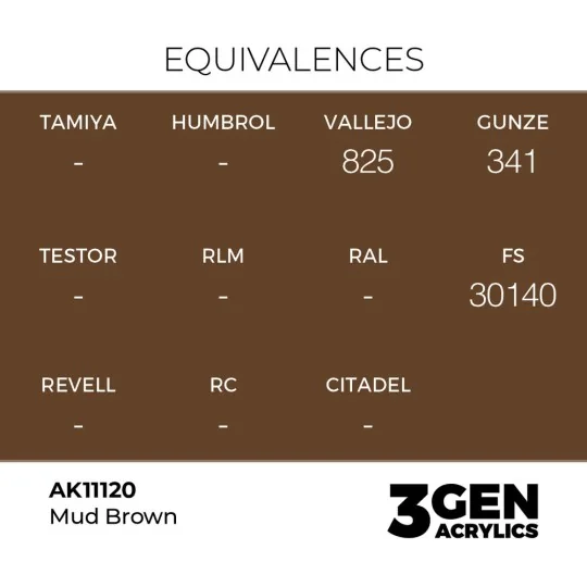 Mud Brown 17ml - AK Interactive AK11120