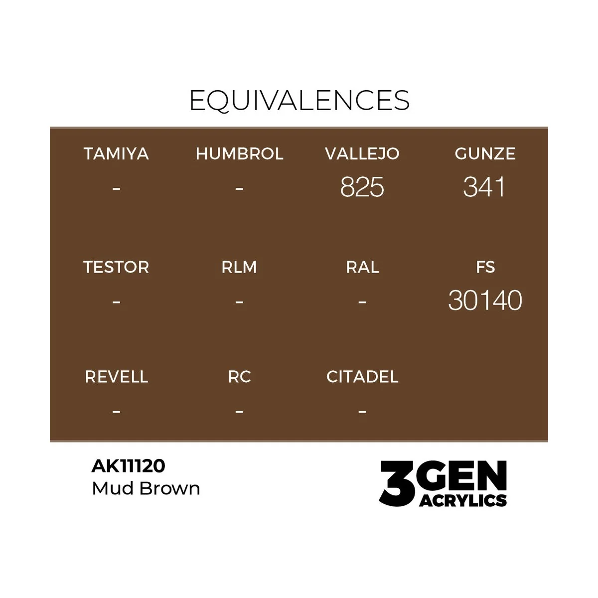 Mud Brown 17ml - AK Interactive AK11120
