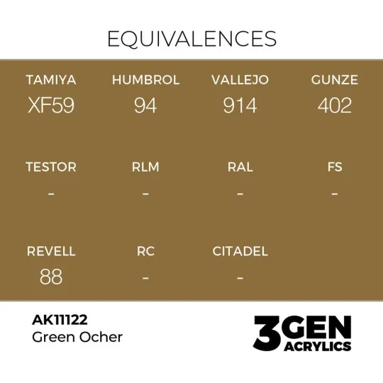 Green Ocher 17ml - AK Interactive AK11122