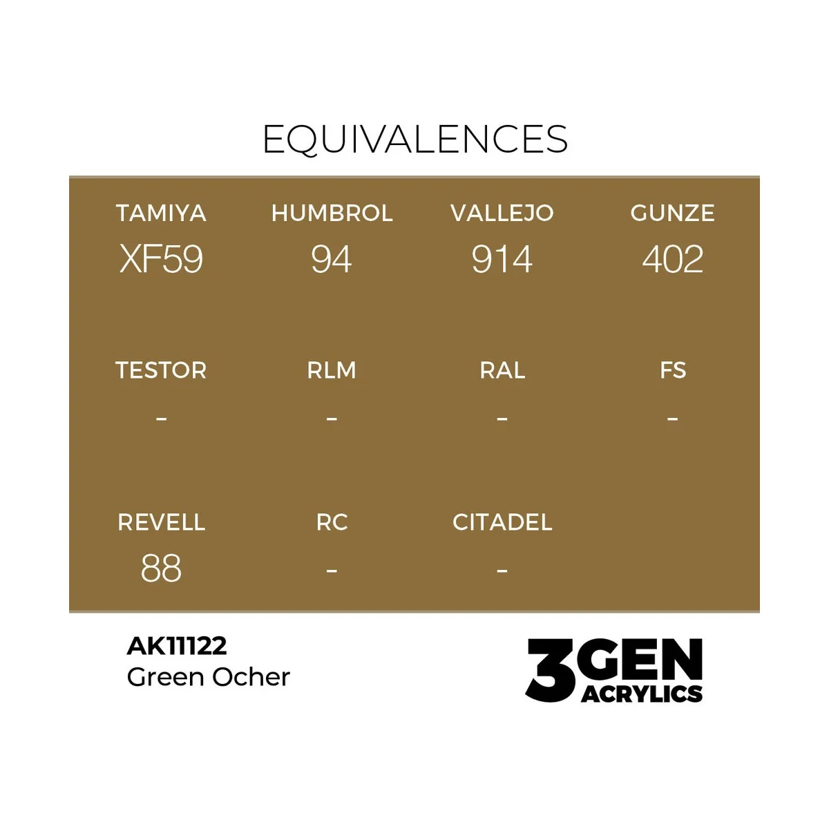 Green Ocher 17ml - AK Interactive AK11122