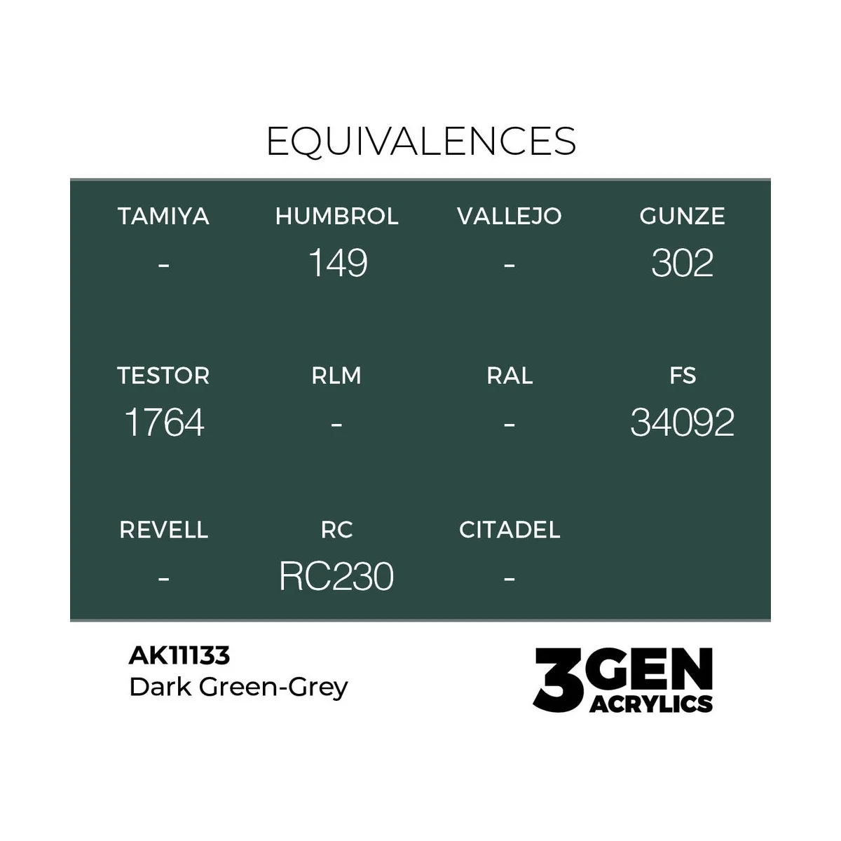 Dark Green-Grey 17ml - AK Interactive AK11133