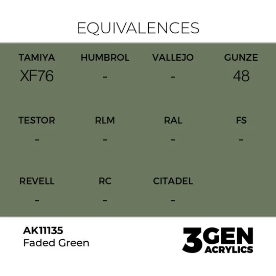 Faded Green 17ml - AK Interactive AK11135