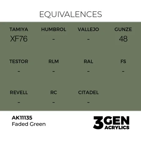 Faded Green 17ml - AK Interactive AK11135