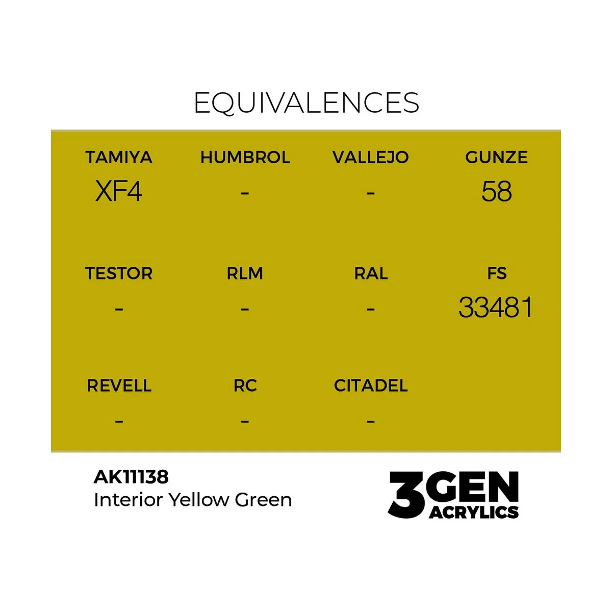 Interior Yellow Green 17ml - AK Interactive AK11138