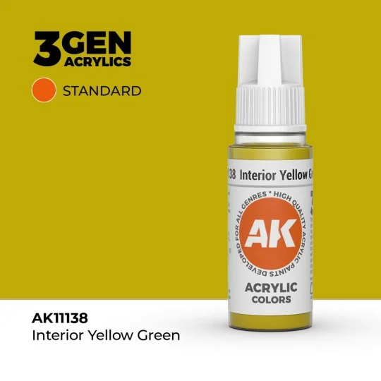 Interior Yellow Green 17ml - AK Interactive AK11138