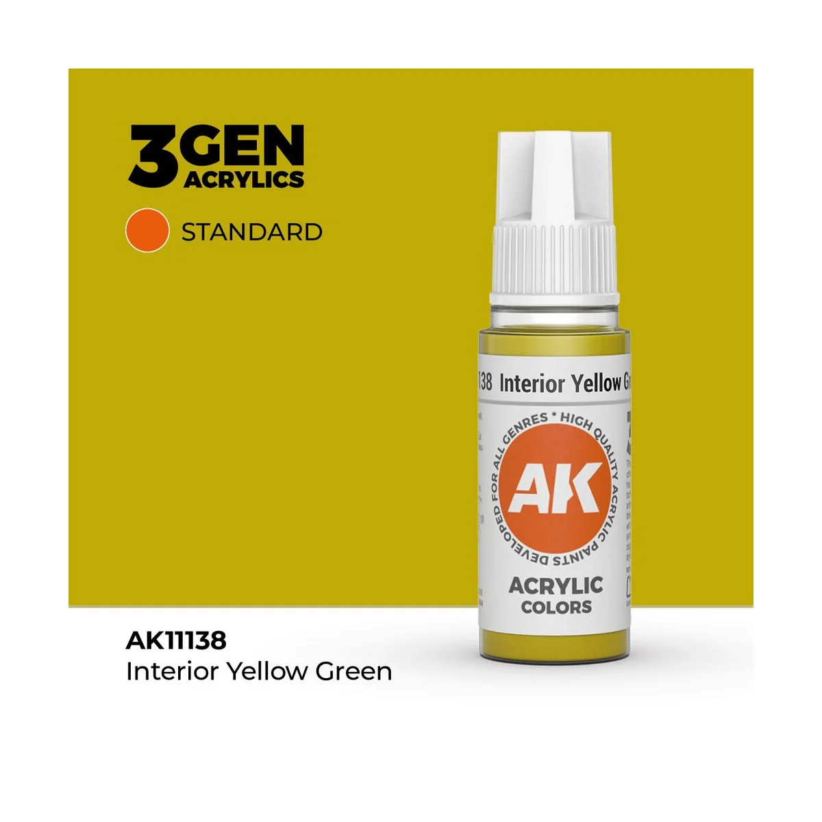 Interior Yellow Green 17ml - AK Interactive AK11138