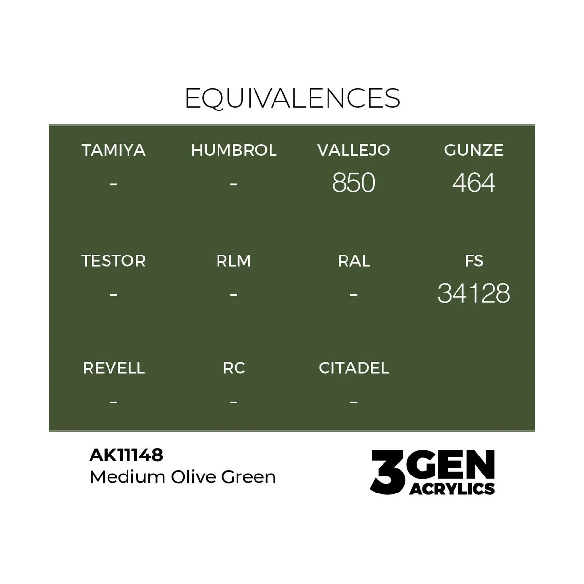 Medium Olive Green 17ml - AK Interactive AK11148
