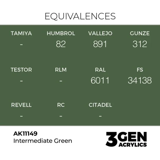Intermediate Green 17ml - AK Interactive AK11149