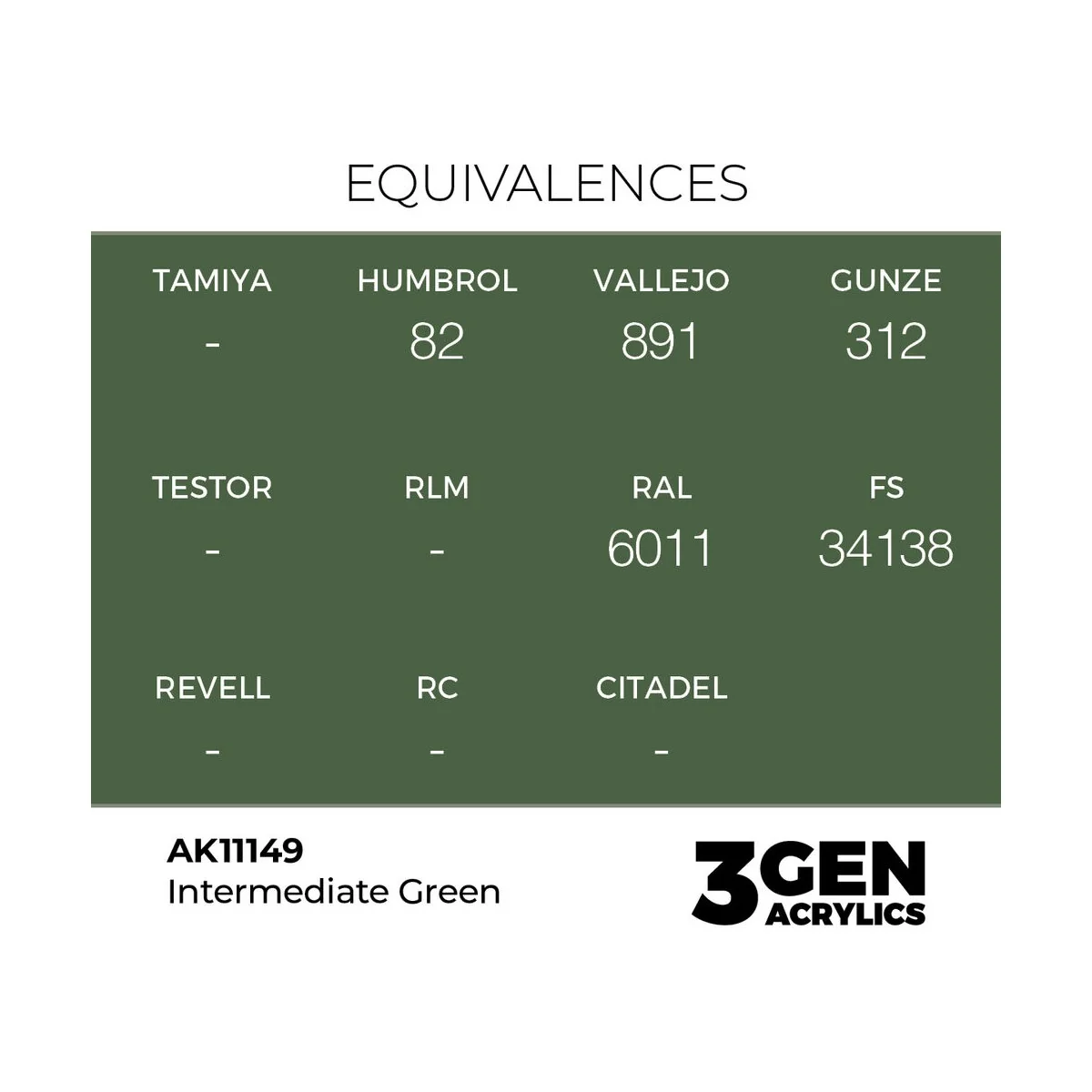 Intermediate Green 17ml - AK Interactive AK11149