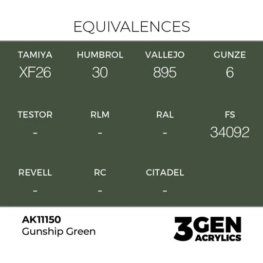 Gunship Green 17ml - AK Interactive AK11150