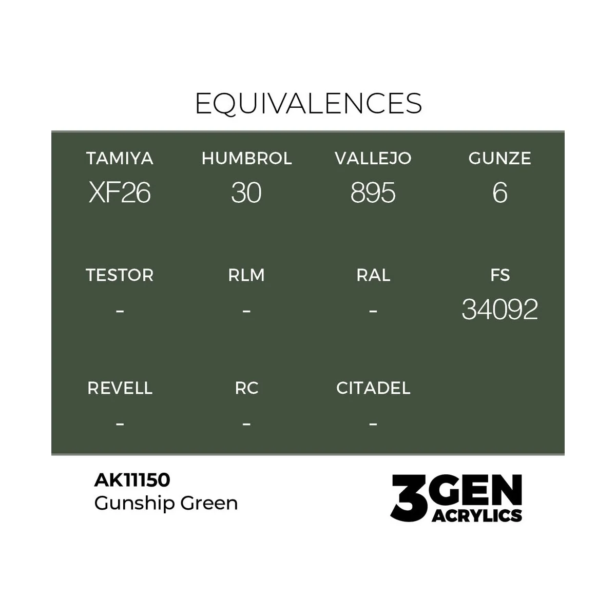 Gunship Green 17ml - AK Interactive AK11150