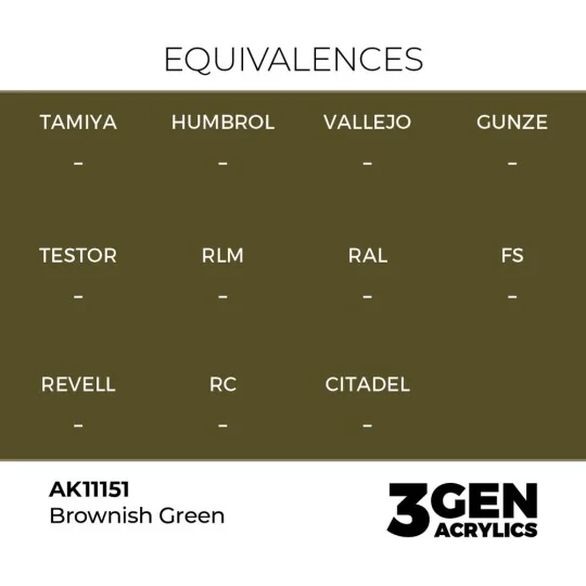 Brownish Green 17ml - AK Interactive AK11151