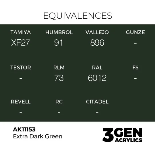Extra Dark Green 17ml - AK Interactive AK11153