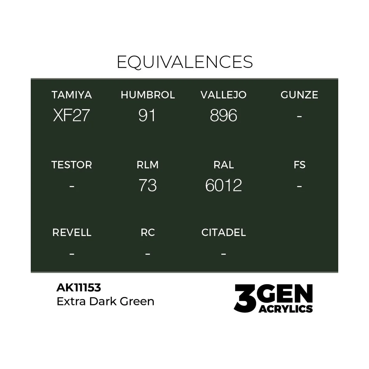 Extra Dark Green 17ml - AK Interactive AK11153
