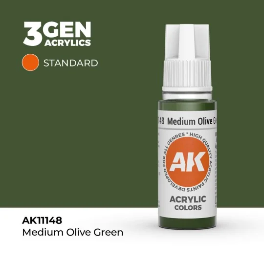 Medium Olive Green 17ml - AK Interactive AK11148