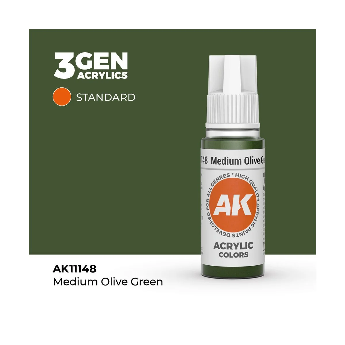 Medium Olive Green 17ml - AK Interactive AK11148