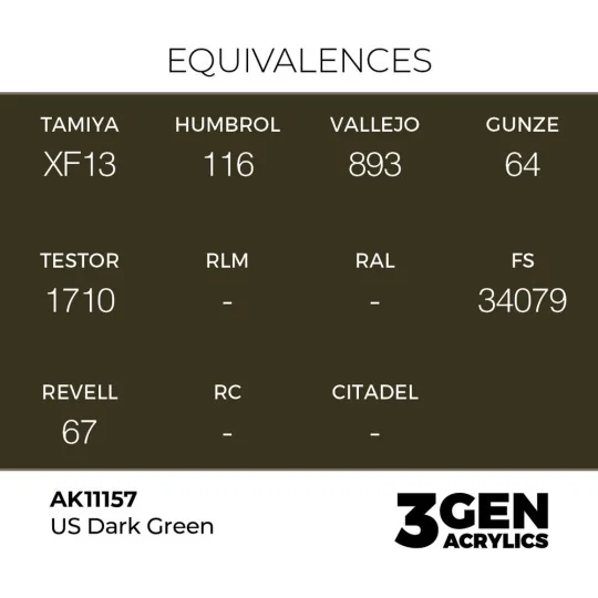 US Dark Green 17ml - AK Interactive AK11157