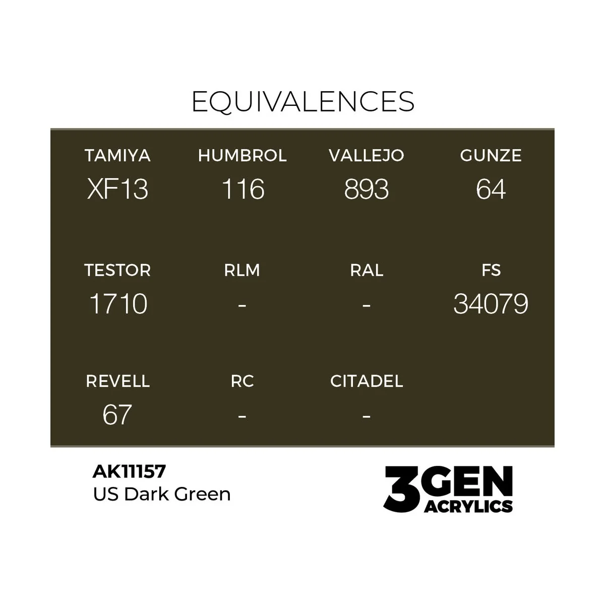 US Dark Green 17ml - AK Interactive AK11157