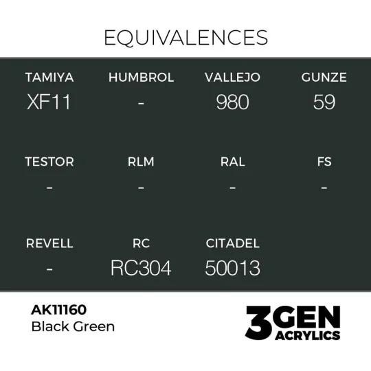 Black Green 17ml - AK Interactive AK11160