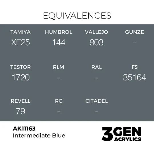 Intermediate Blue 17ml - AK Interactive AK11163