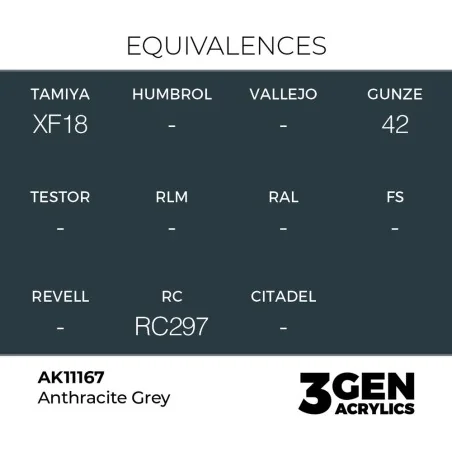 Anthracite Grey 17ml - AK Interactive AK11167