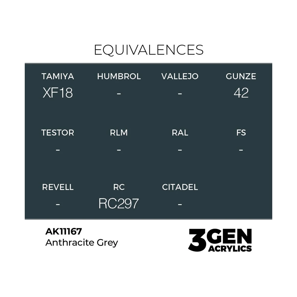 Anthracite Grey 17ml - AK Interactive AK11167